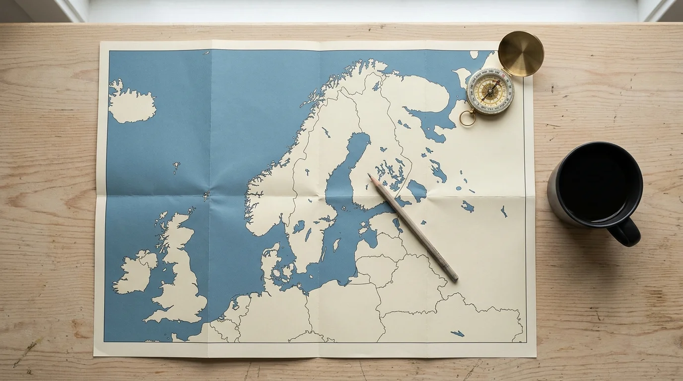 Danmarks risikofri-marked sammenlignet med Sverige Finland og Storbritannien